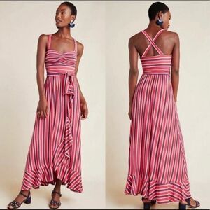 Revolve Anthropologie Maeve Gabriela Ruffled Maxi Dress